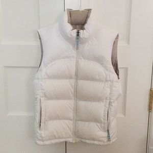 Women’s White North Face Vest